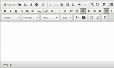 screenshot of CKEditor with full preset